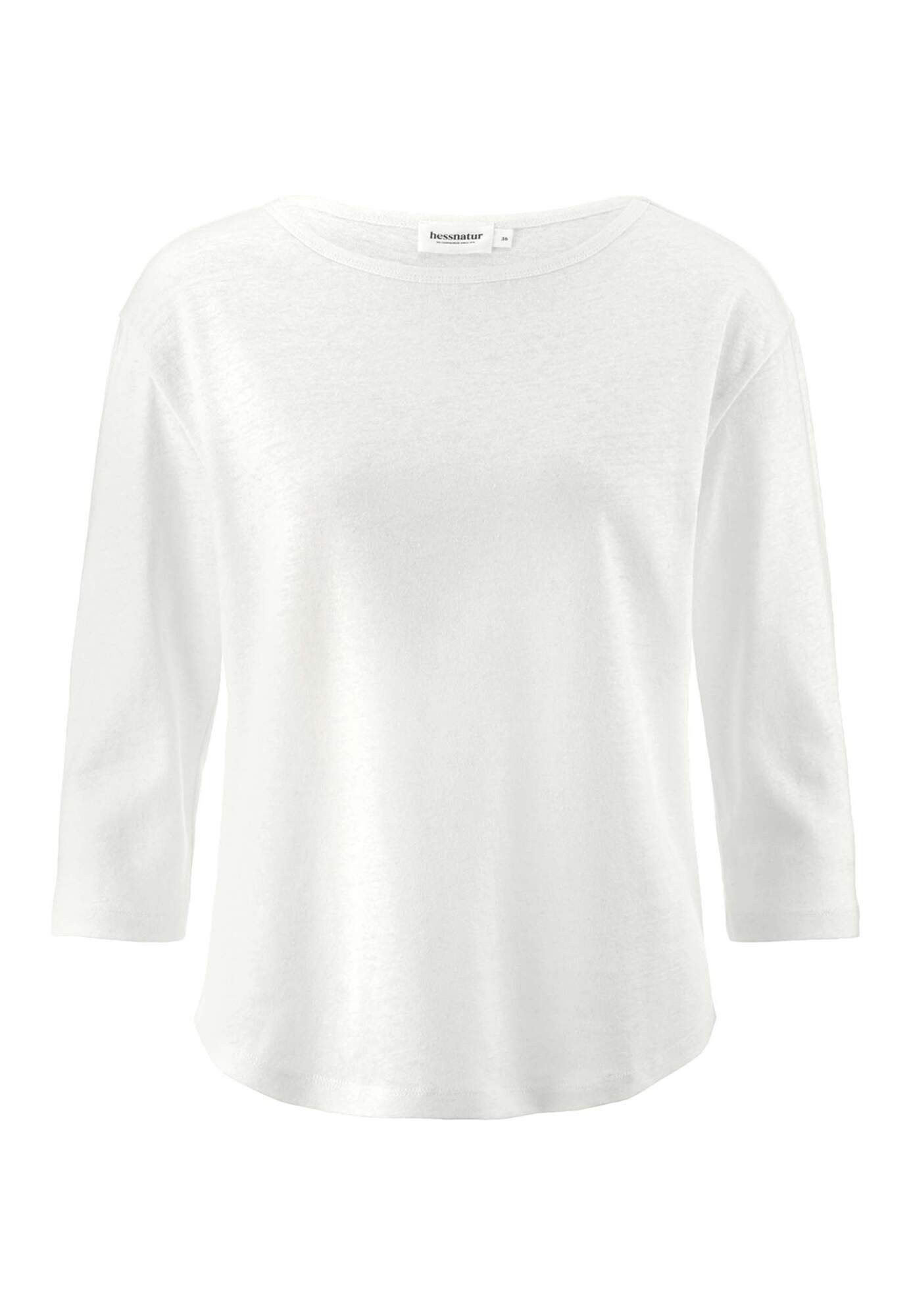 Hessnatur T-Shirt aus Leinen mit reiner Bio-Baumwolle (1-tlg) günstig online kaufen