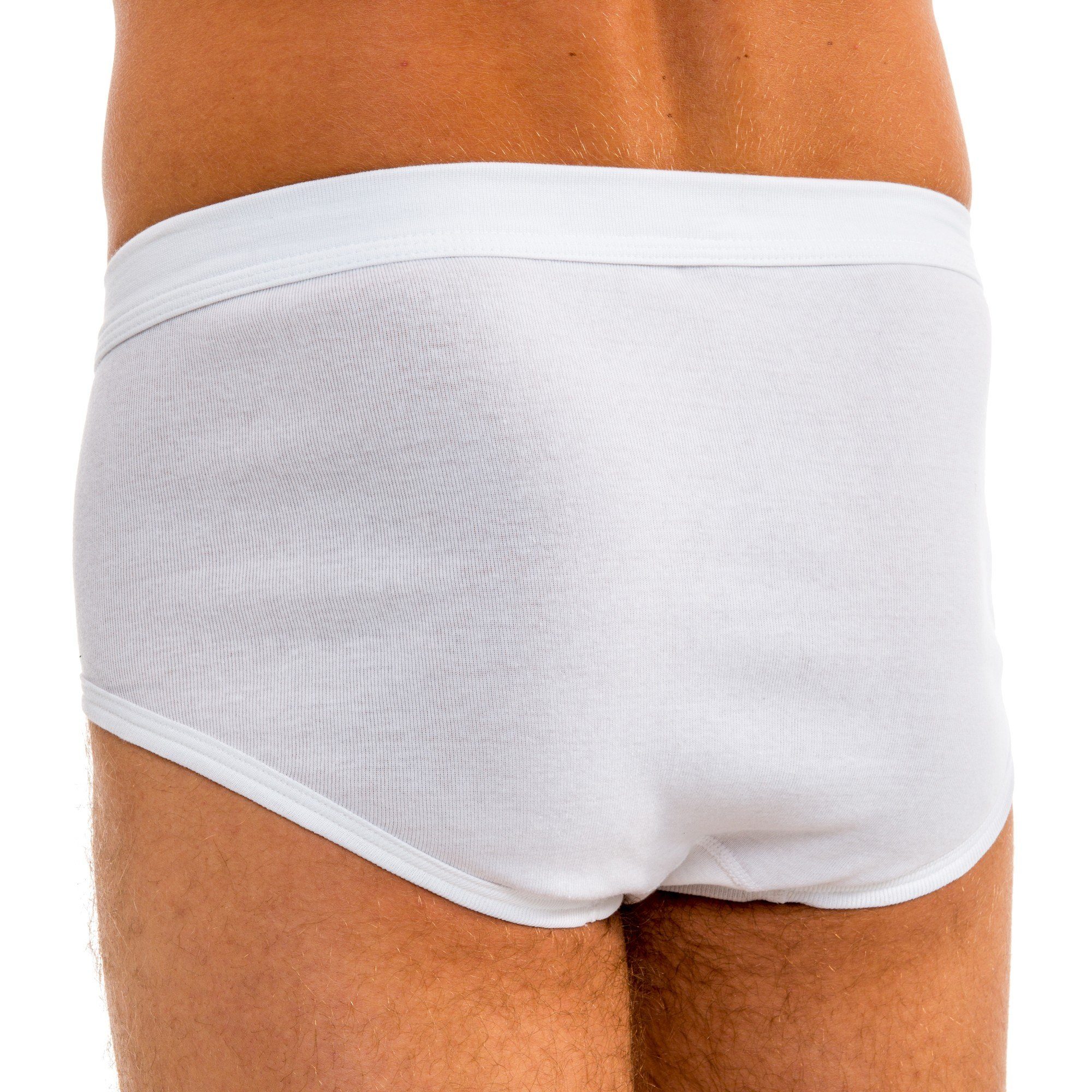 HERMKO Slip 3240 3240 3er Pack Herren Slip mit Eingriff und Weichbund aus Bio-Baumwolle