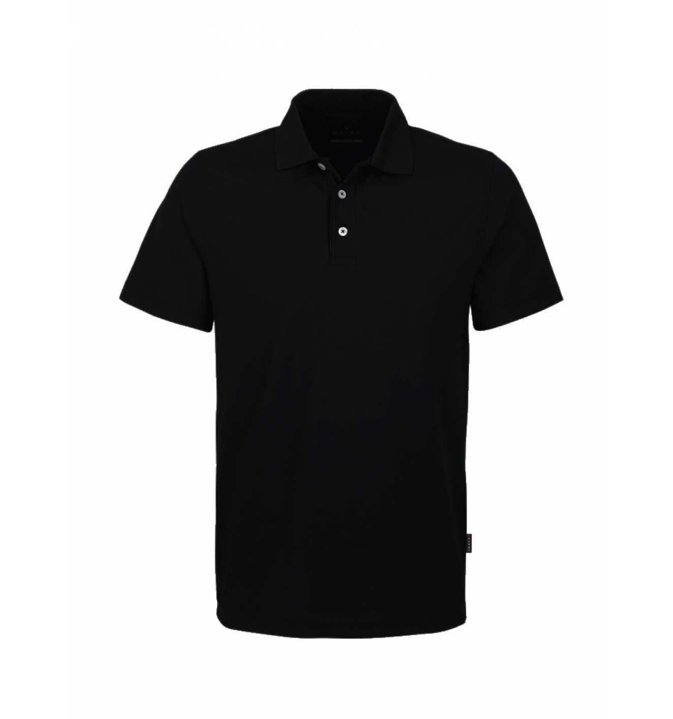 Hakro Poloshirt Coolmax #806 Herren (Kein Set, 1-tlg., 1er-Pack) sportlich körpernah geschnitten schwarz