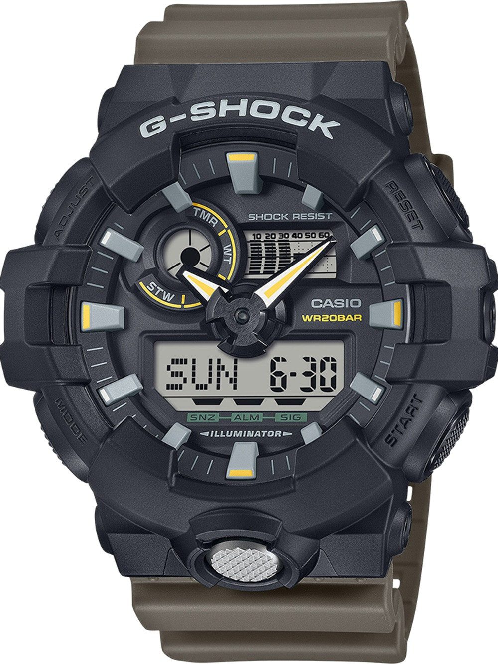Quarzuhr Casio GA-710TU-1A3ER Herrenuhr G-Shock Classic 53mm 20ATM Casio GA-710TU-1A3ER Herrenuhr G-Shock Classic 53mm 20ATM