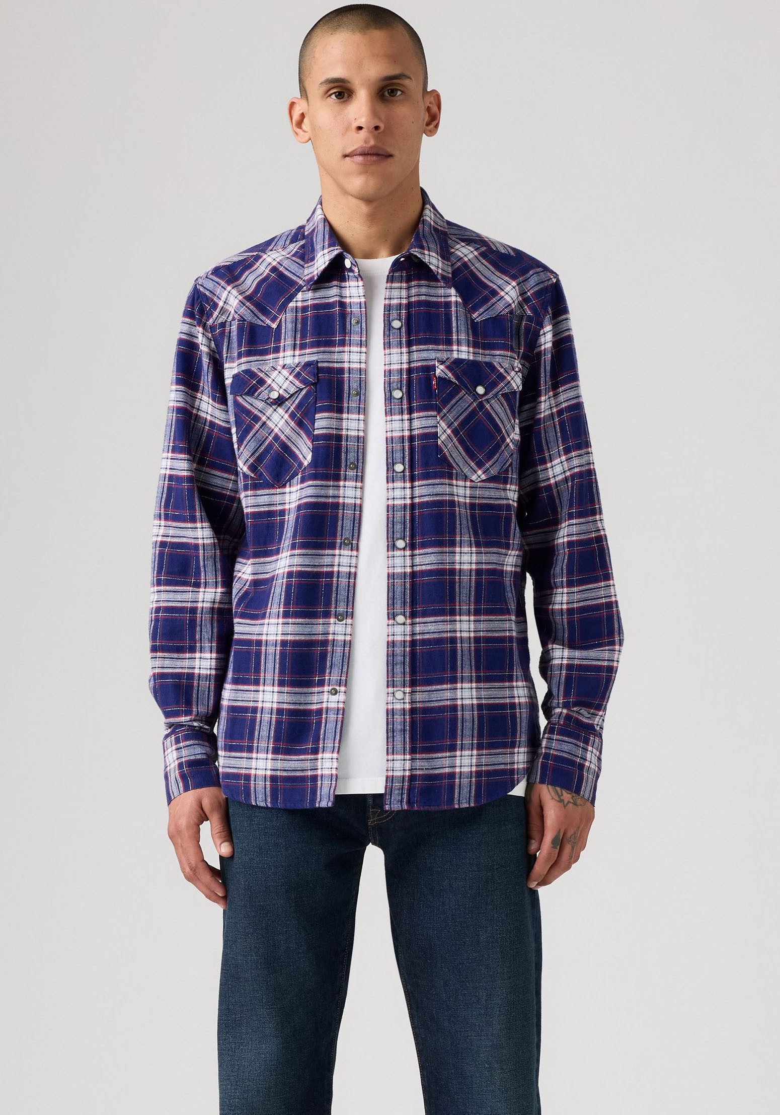Levi's® Flanellhemd BARSTOW WESTERN STANDARD in verschiedenen Karo-Dessins günstig online kaufen