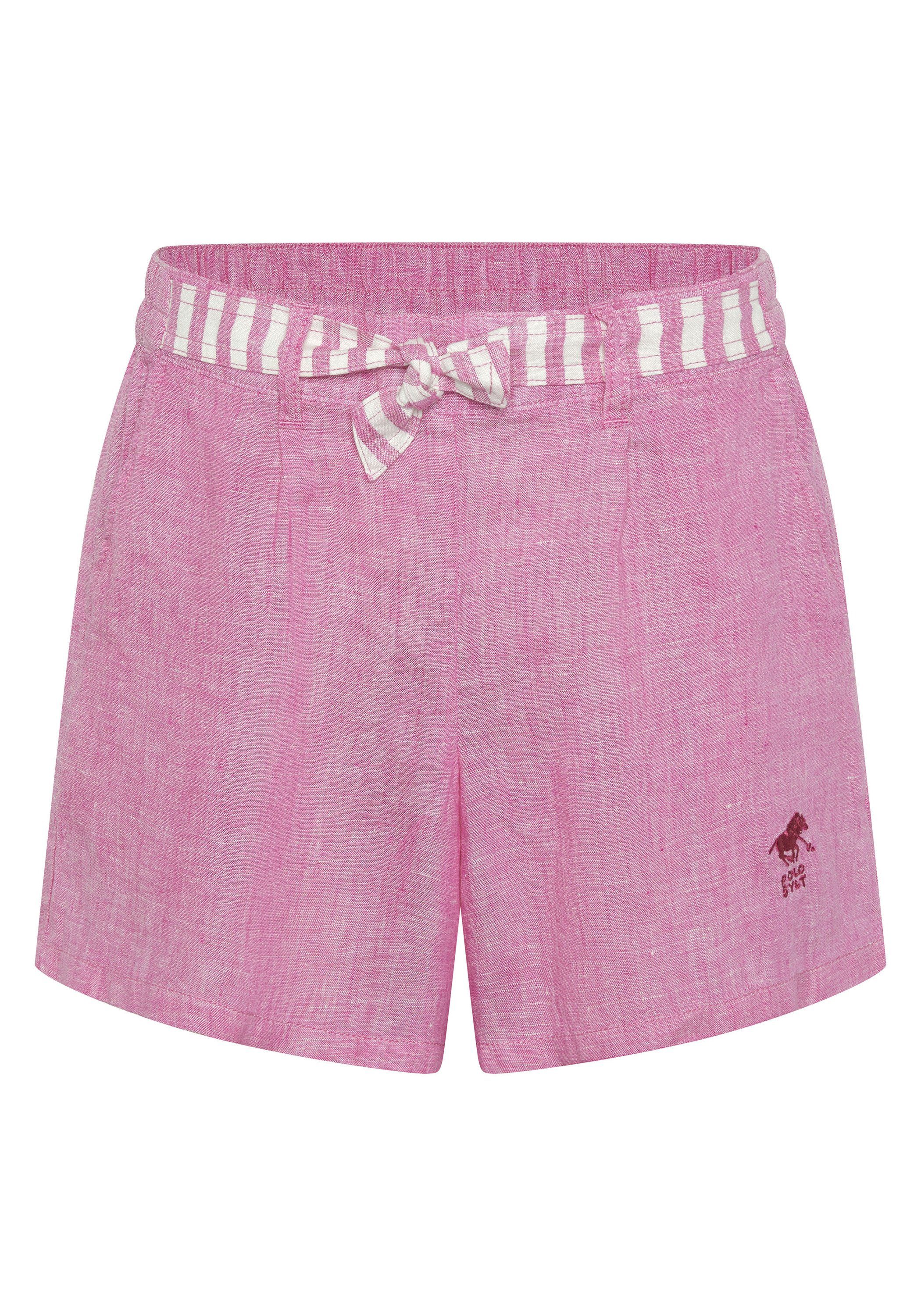 Polo Sylt Sweatshorts mit applizierter Gürtelschleife