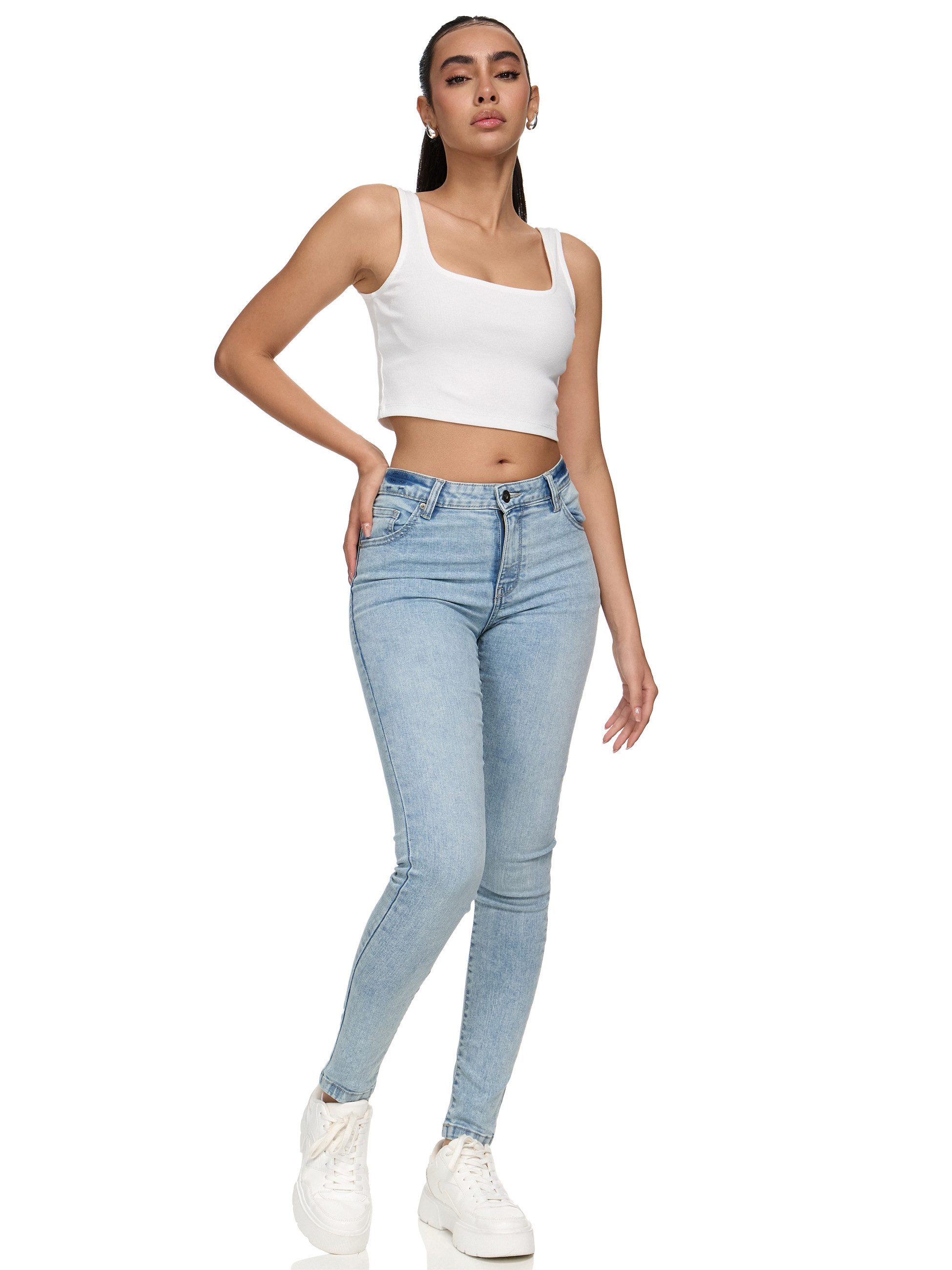 REPUBLIX Stretch-Jeans Tori Damen Mid Waist Stretch Denim Jeans Basic – Bild 5 von 5