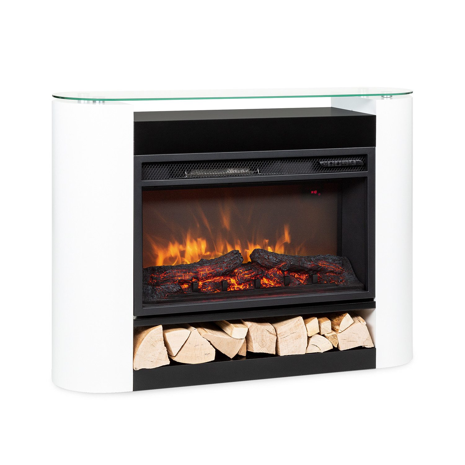 Klarstein Elektrokamin Studio 10 Arc, elektrischer Kamin Heizfunktion elekt günstig online kaufen