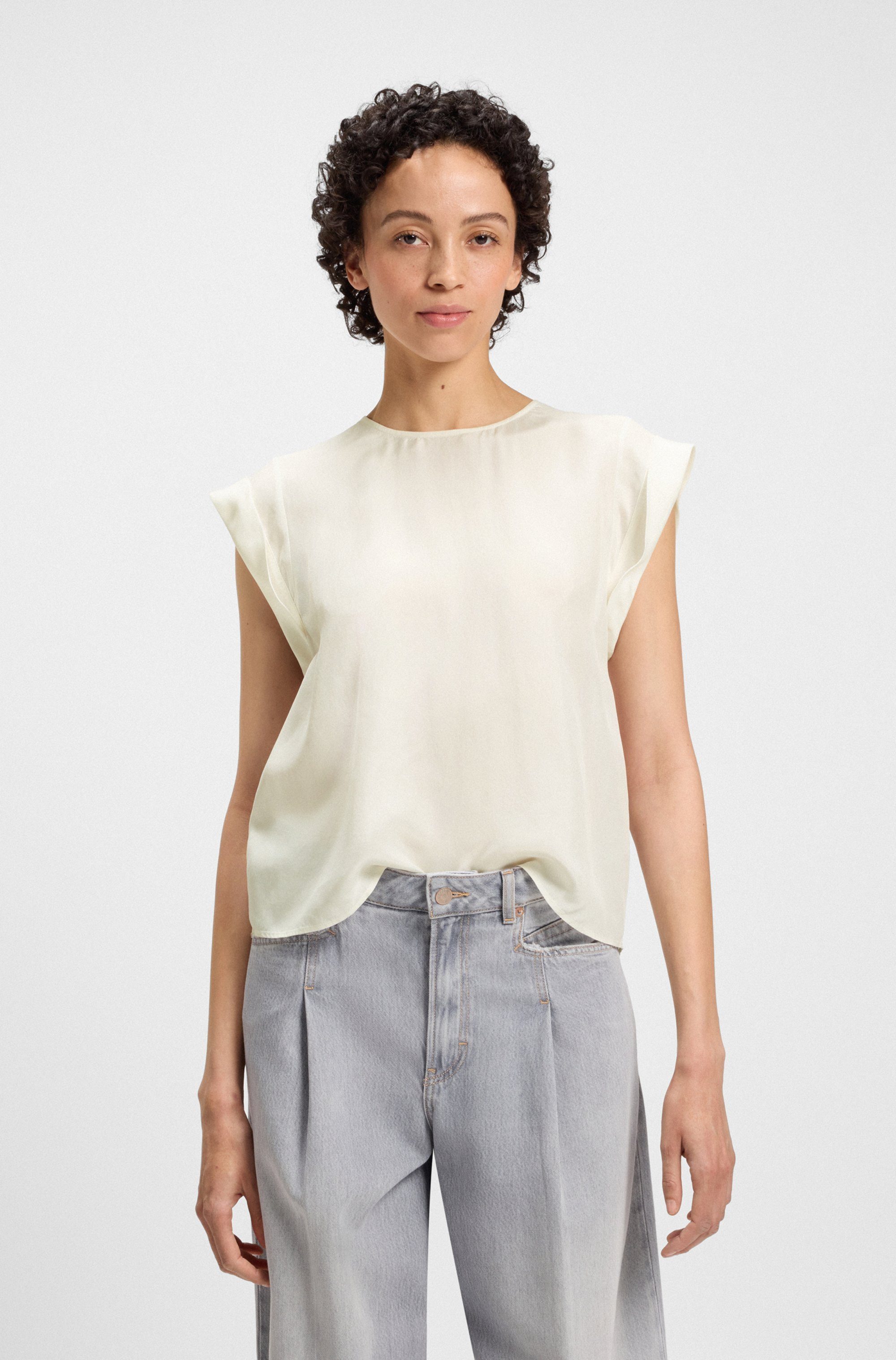 BOSS ORANGE Shirtbluse Irnette Premium Damenmode mit Ärmelaufschlag günstig online kaufen