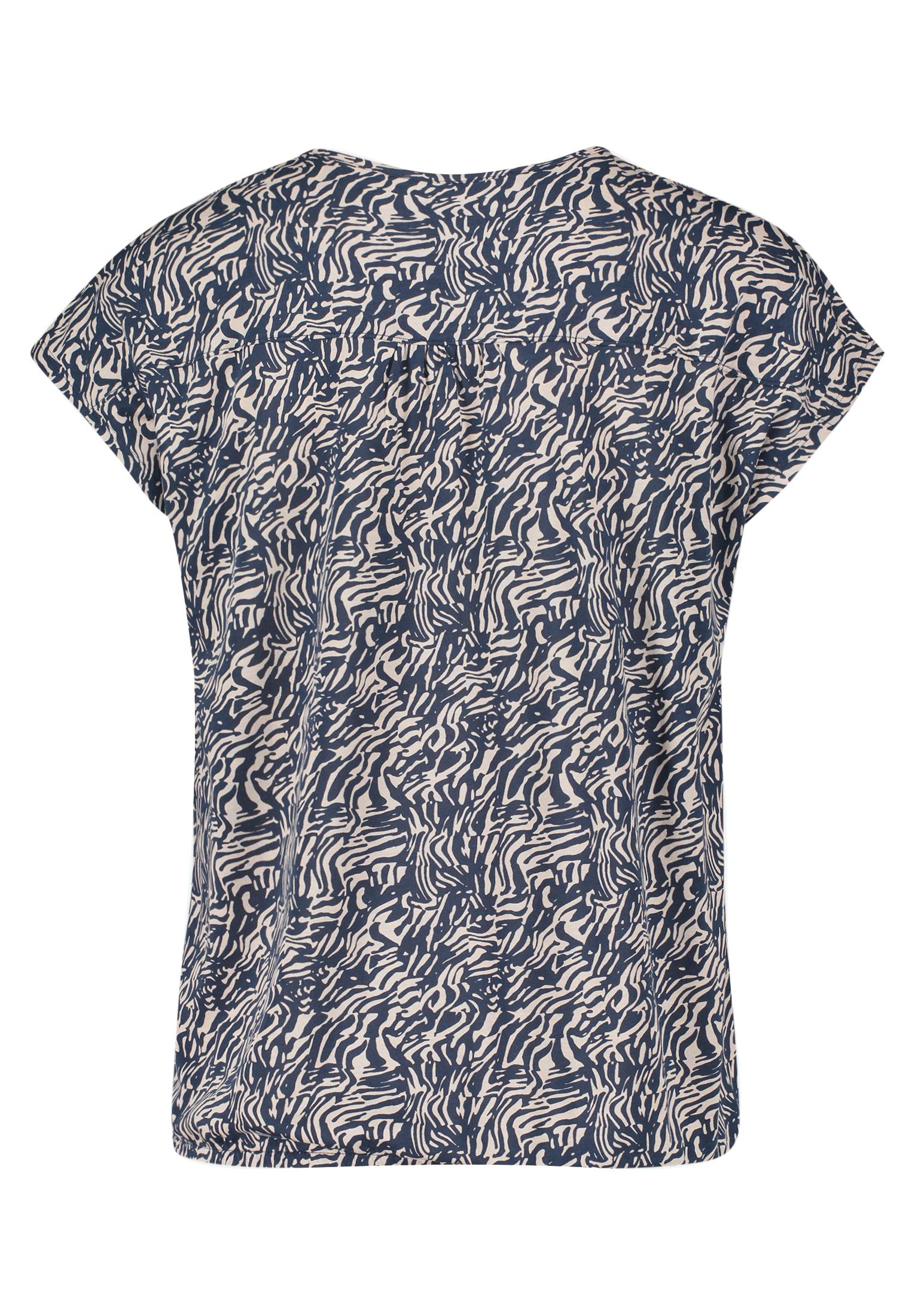 Betty&Co Kurzarmshirt Damen mit Gummizug (1-tlg) Druck