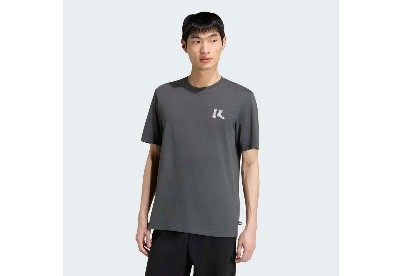 adidas Sportswear T-Shirt M EMB SLIDES T mit Rundhalsausschnitt, ohne Verschluss, sportlicher Stil