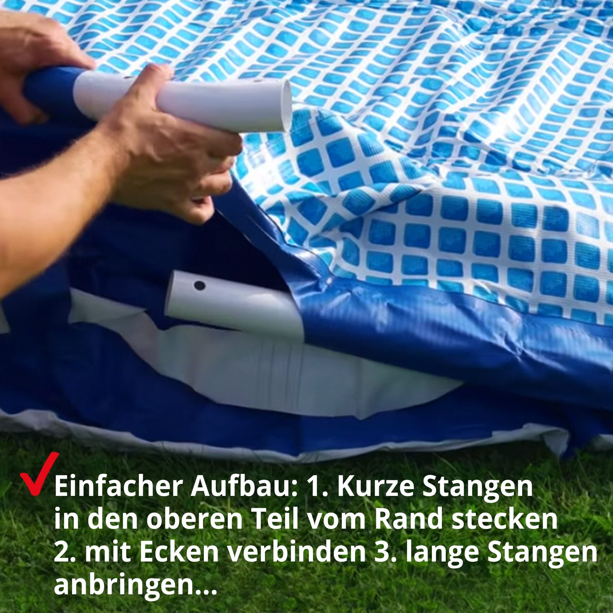 Hecht Rundpool Stahlrohrpool 0,33mm Foliendicke 0,76cm Höhe, 4383 Liter, 2 günstig online kaufen