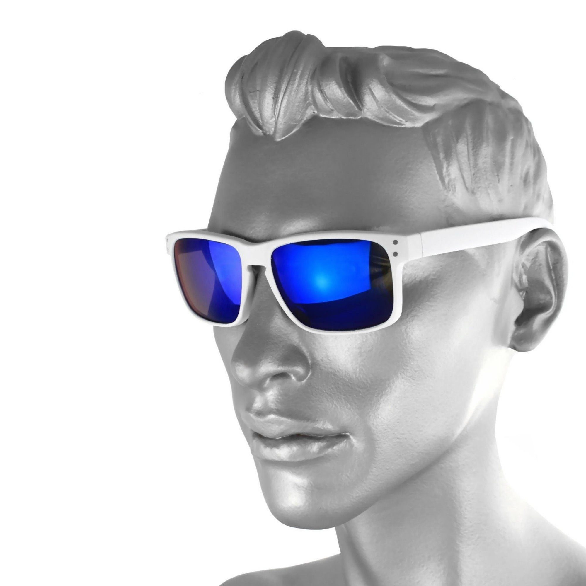 Rennec Sonnenbrille (weiße Brille mit Hardcase) günstig online kaufen