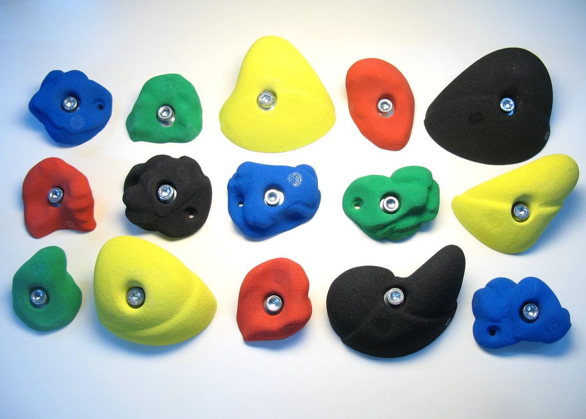 KS Klettergriffe Kletterwand Klettergriffe Set Leicht 1 - KS Klettergriffe