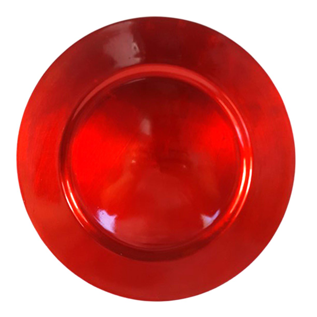 x Platzset, - Rot Annastore, wiederverwendbar Dekoteller, Melamin schimmerndem cm 6 Ø Platzteller aus Unterteller herrlich 33 Dekoteller