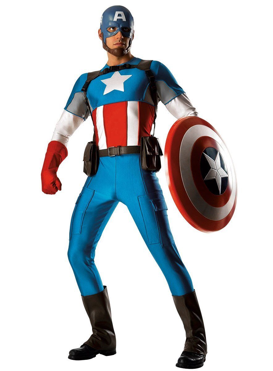 Metamorph Kostüm Captain America Special Edition, Detailgetreues und hochwertiges Kostüm des Marvel Classic Helden
