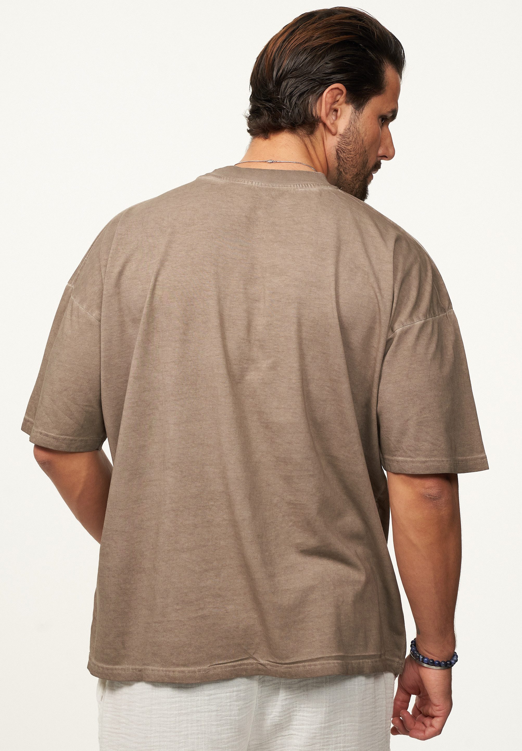 SOULSTAR T-Shirt mit Print Herren Oversize-Fit Kurzarm Shirt mit Rundhals-Ausschnitt