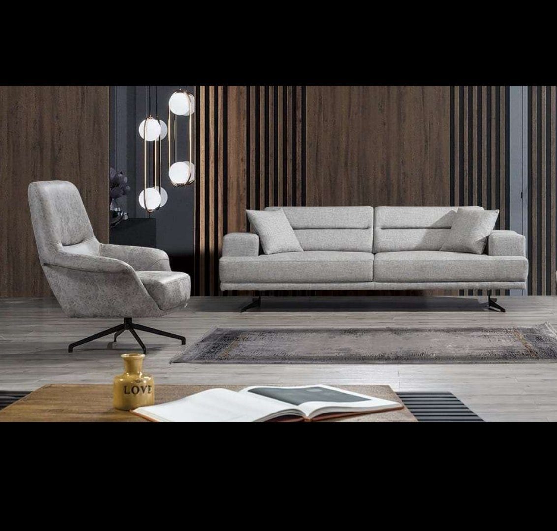 JVmoebel Wohnzimmer-Set, Sofagarnitur 3+1 Sitzer Sofa Sessel Sofas Polster Couch Modern Design