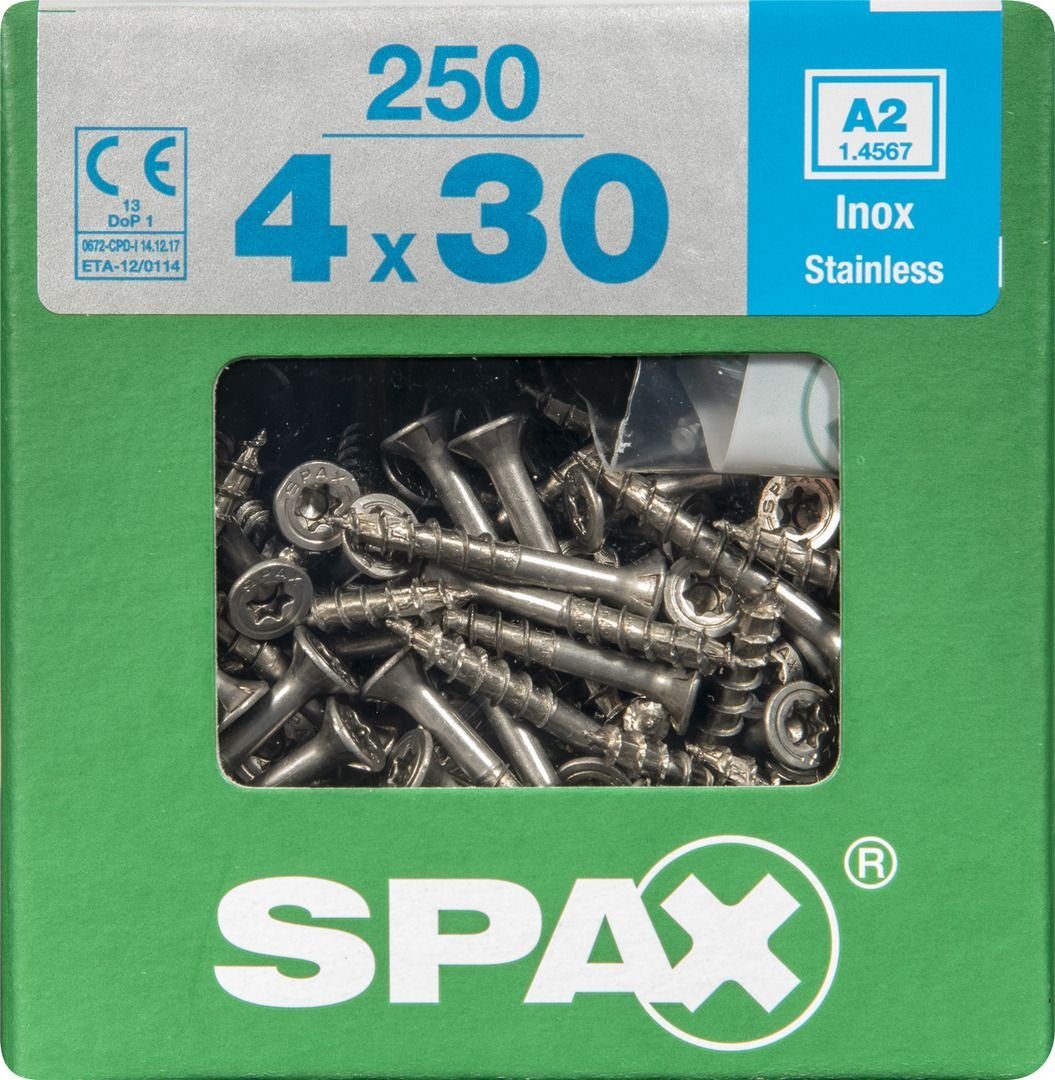 Universalschrauben 30 mm TX SPAX Holzbauschraube 4.0 x 20 Spax 250 -