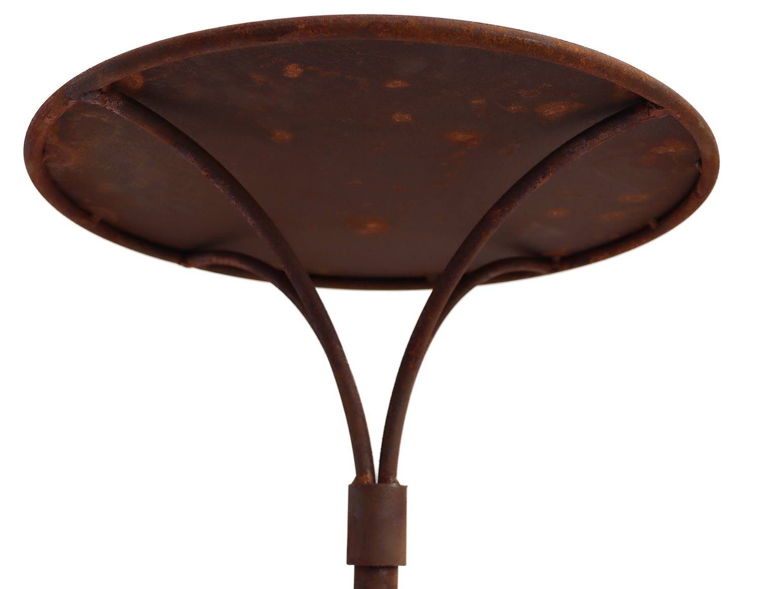 Hirsch Terracotta Gartentisch Gartenstecktisch Ø 55 cm Höhe 67 cm stabil, massiv - stabil - schön