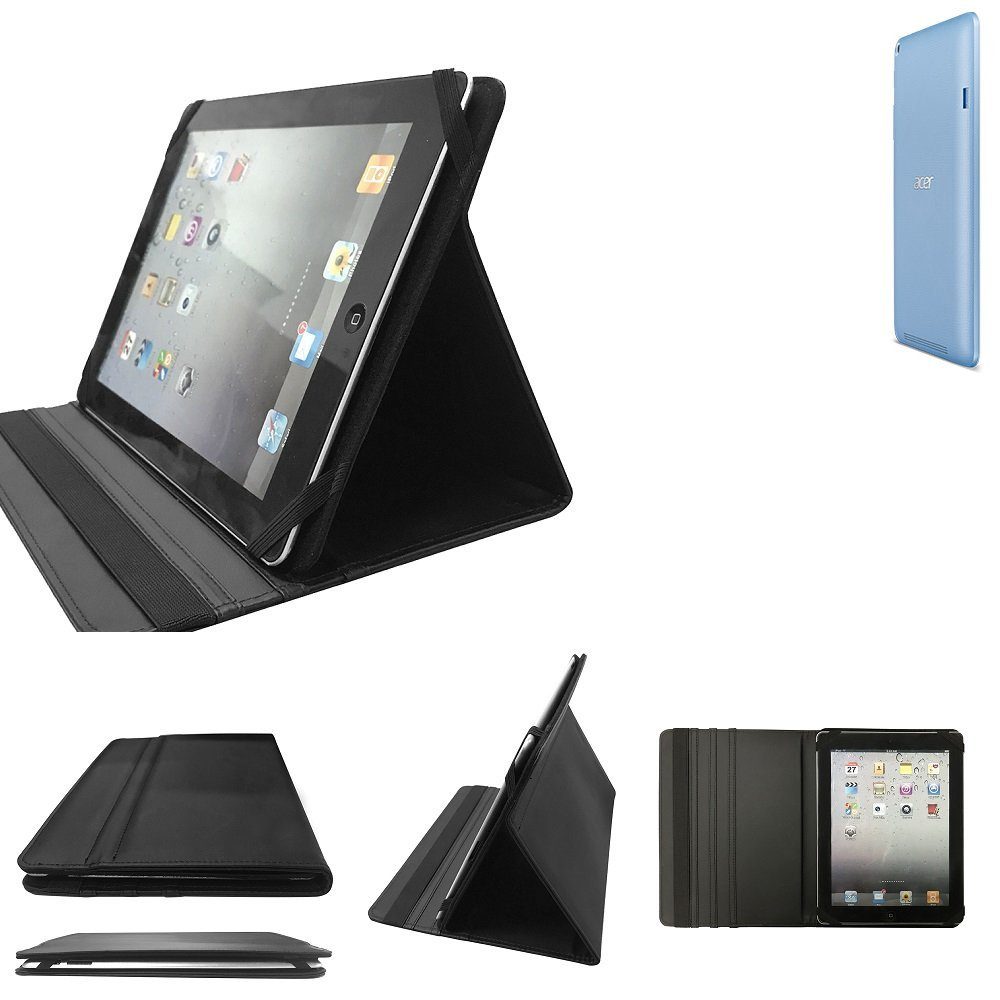 K-S-Trade Tablet-Hülle, High quality für ACER Iconia One 8 (B1-830) Schutz  Hülle Business Case Tablet Schutzhülle Flip Cover Ultra Slim Bookstyle  Tasche für ACER Iconia One 8 (B1-830), schwarz. Kunstleder Qualitätsware -