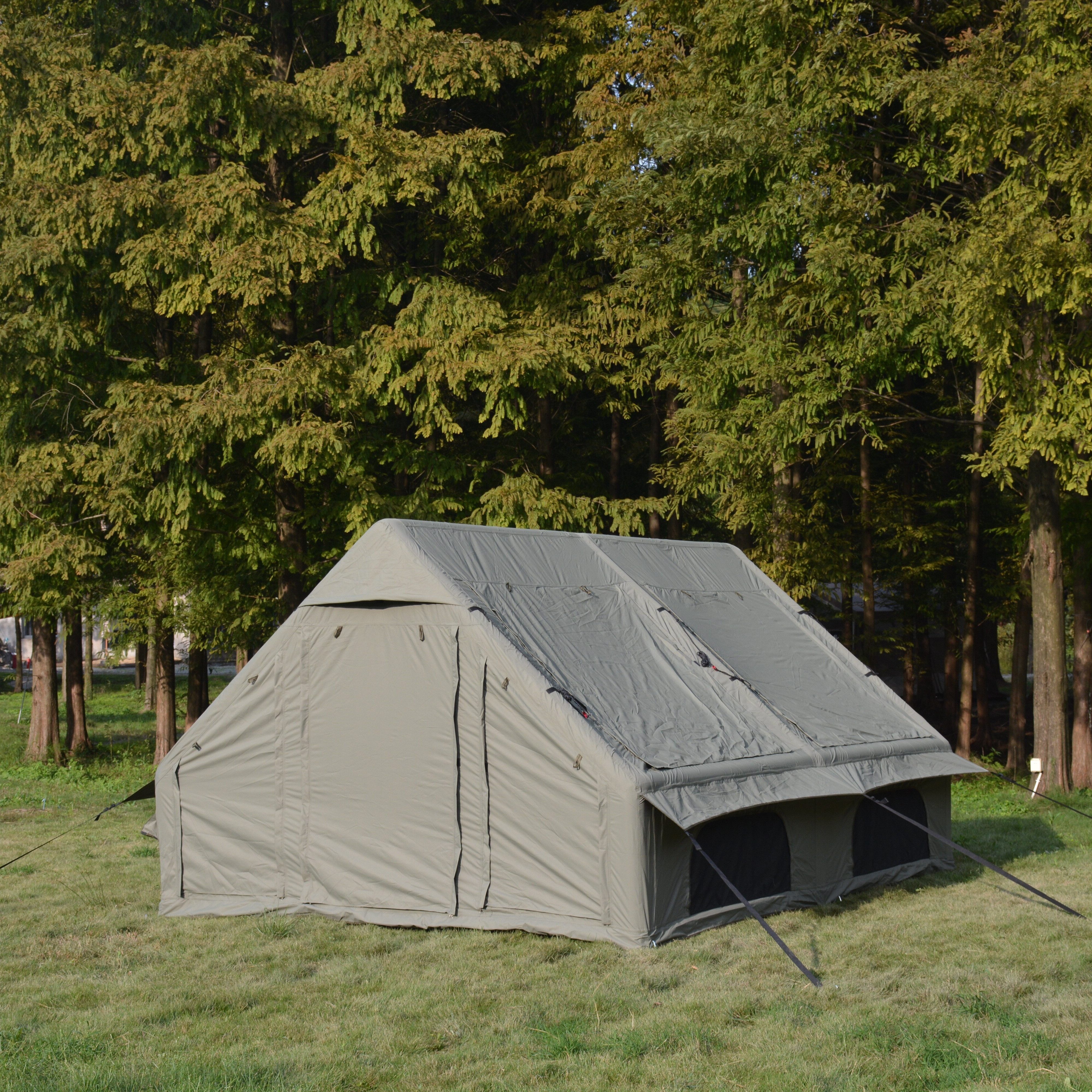 CHICFURN Pavillon Aufblasbares Luftzelt für Outdoor mit Ofenabzug und UPF 50+, (Packung), Großes Zelt, 300 x 400 x 200 cm, aufblasbar