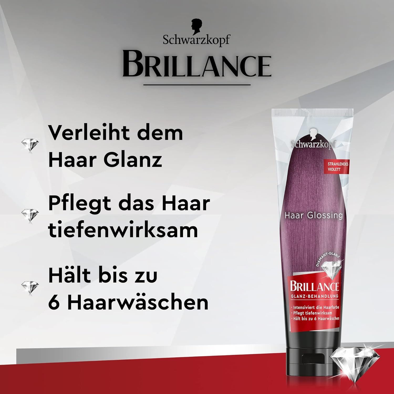 Schwarzkopf Coloration Brillance Glanz-Behandlung, Haar Glossing Strahlendes Violett