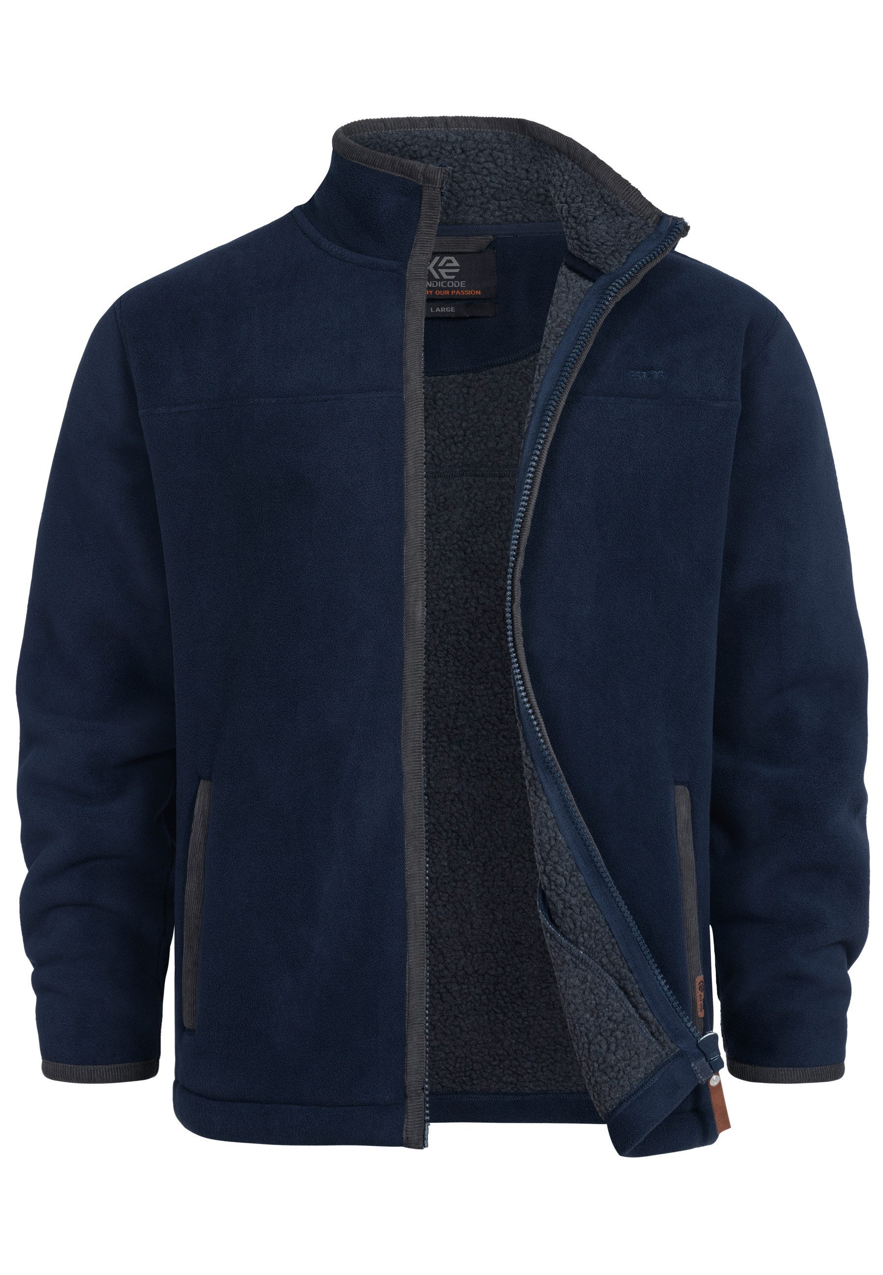 Indicode Fleecejacke Herren INEmilos Übergangsjacke Herrenjacke günstig online kaufen