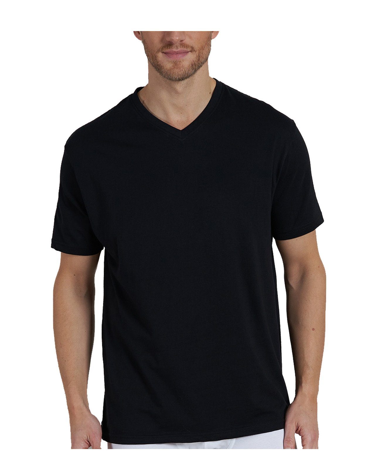 CECEBA American-Shirt Maverick V-Shirt 8er Pack (Spar-Pack, 8er-Pack) Schwarz