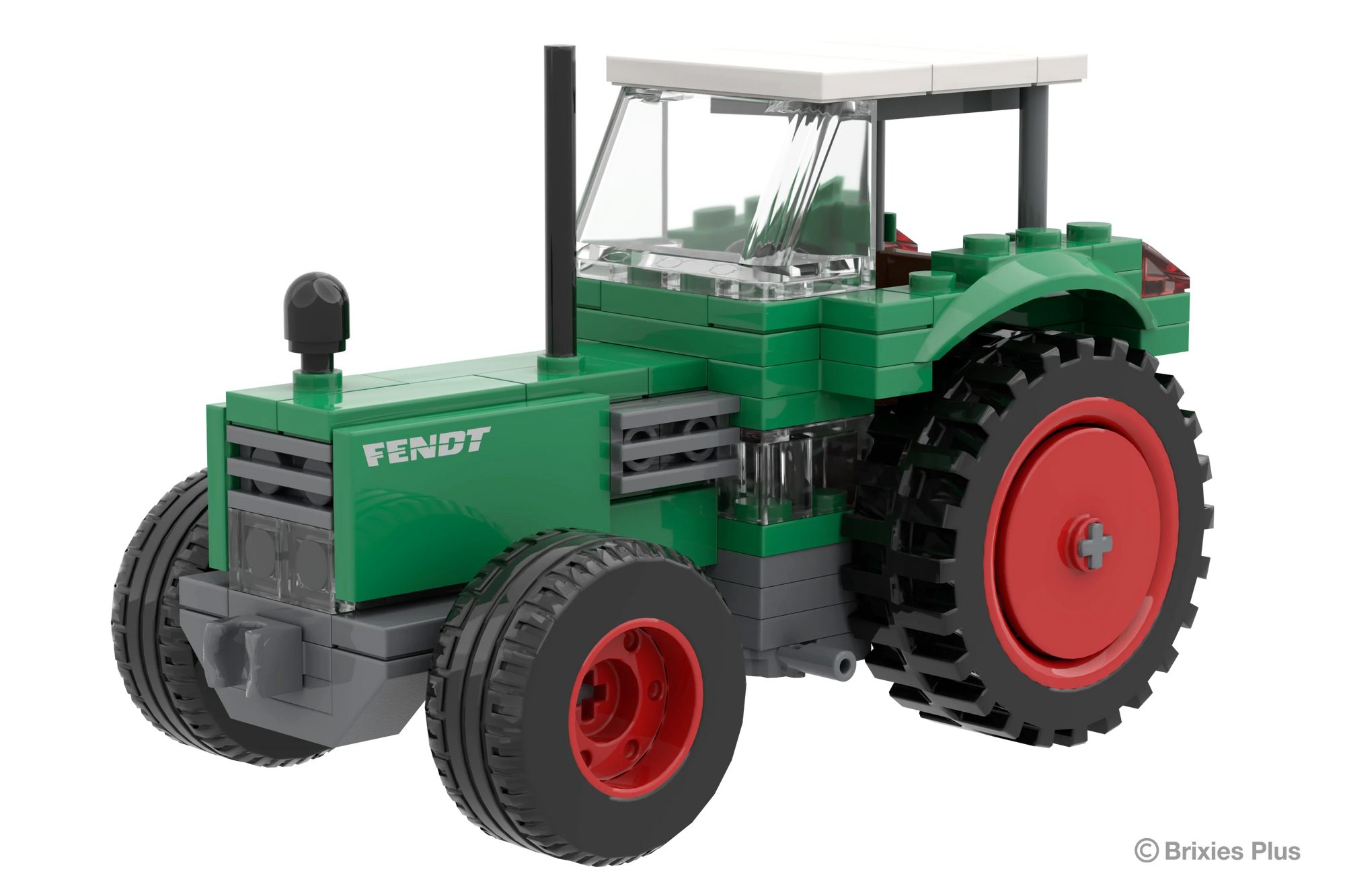 Brixies Bausteinsatz Brixies Plus Fendt 105 Classic Club Collection grün Konstruktionsspielsteine, kompatible Klemmbausteine