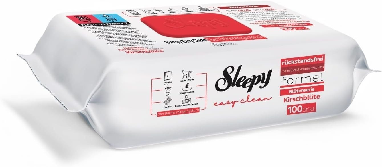 Uzman Sleepy Easy Clean im Set Reinigungstücher Feuchttücher Reinigung Reinigungstücher (Fusselfrei – hinterlässt keine Rückstände, Reißfest, Saugstark)