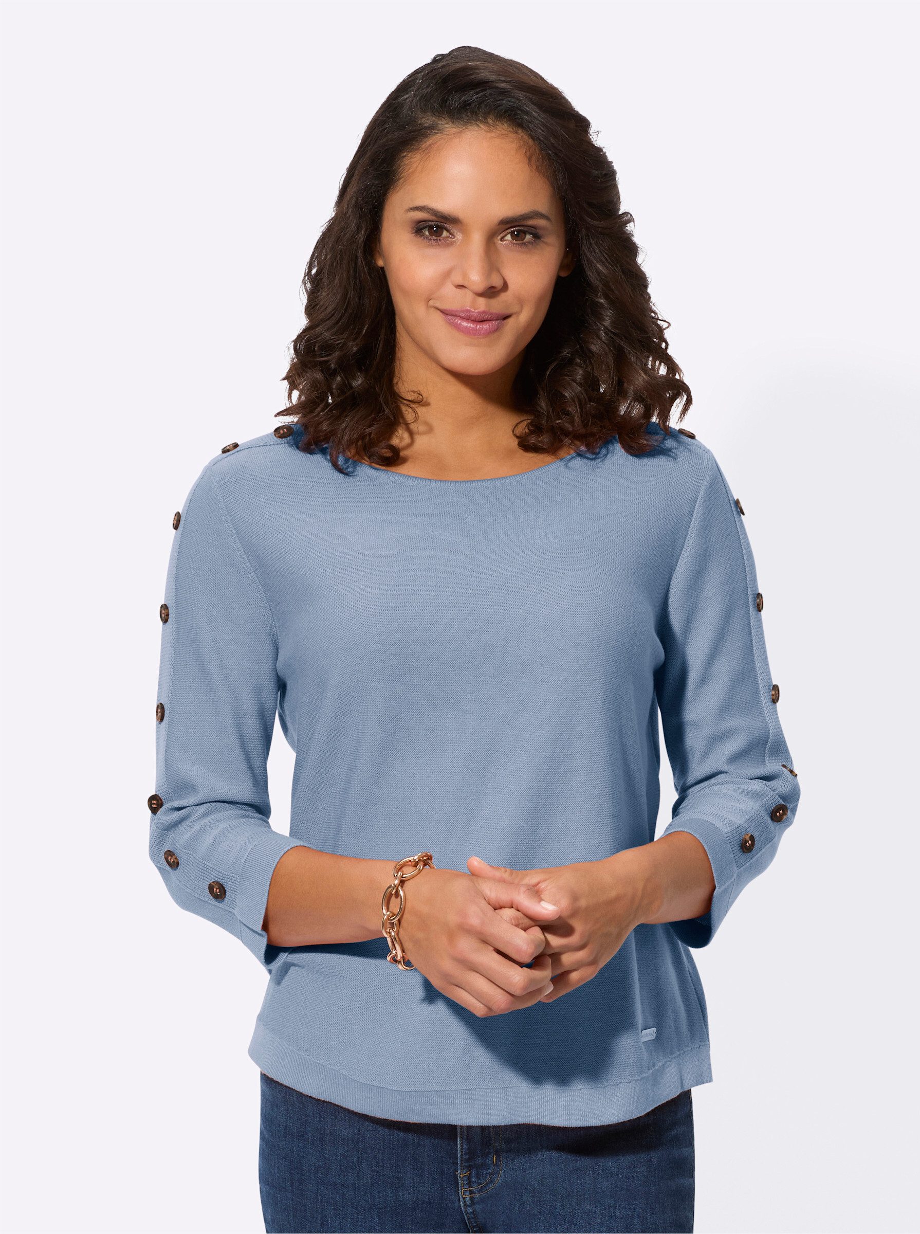 Strickpullover 3/4 Arm-Pullover