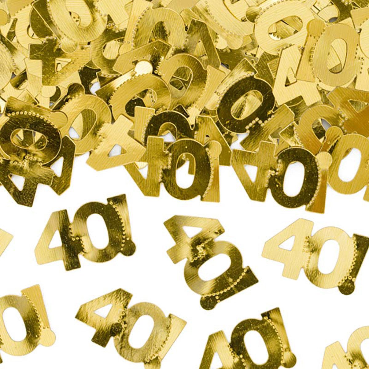 partydeco Konfetti Konfetti Metall Happy Birthday #40 15g