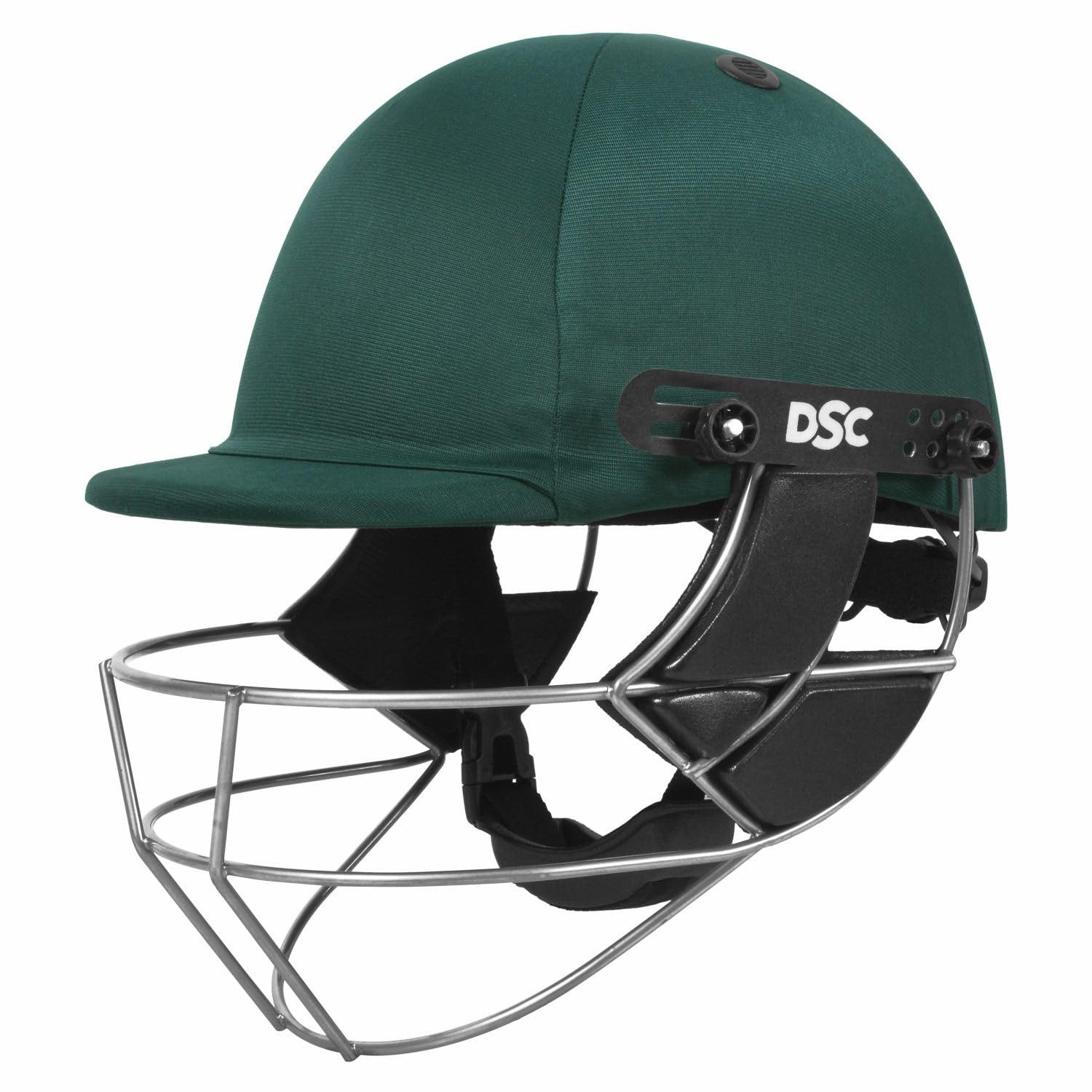 DSC Allroundhelm Defender Cricket Helm – ABS Schutzhelm mit Stahlgitter (Cricket Helm, 1 Stück, Größe M, Grün)