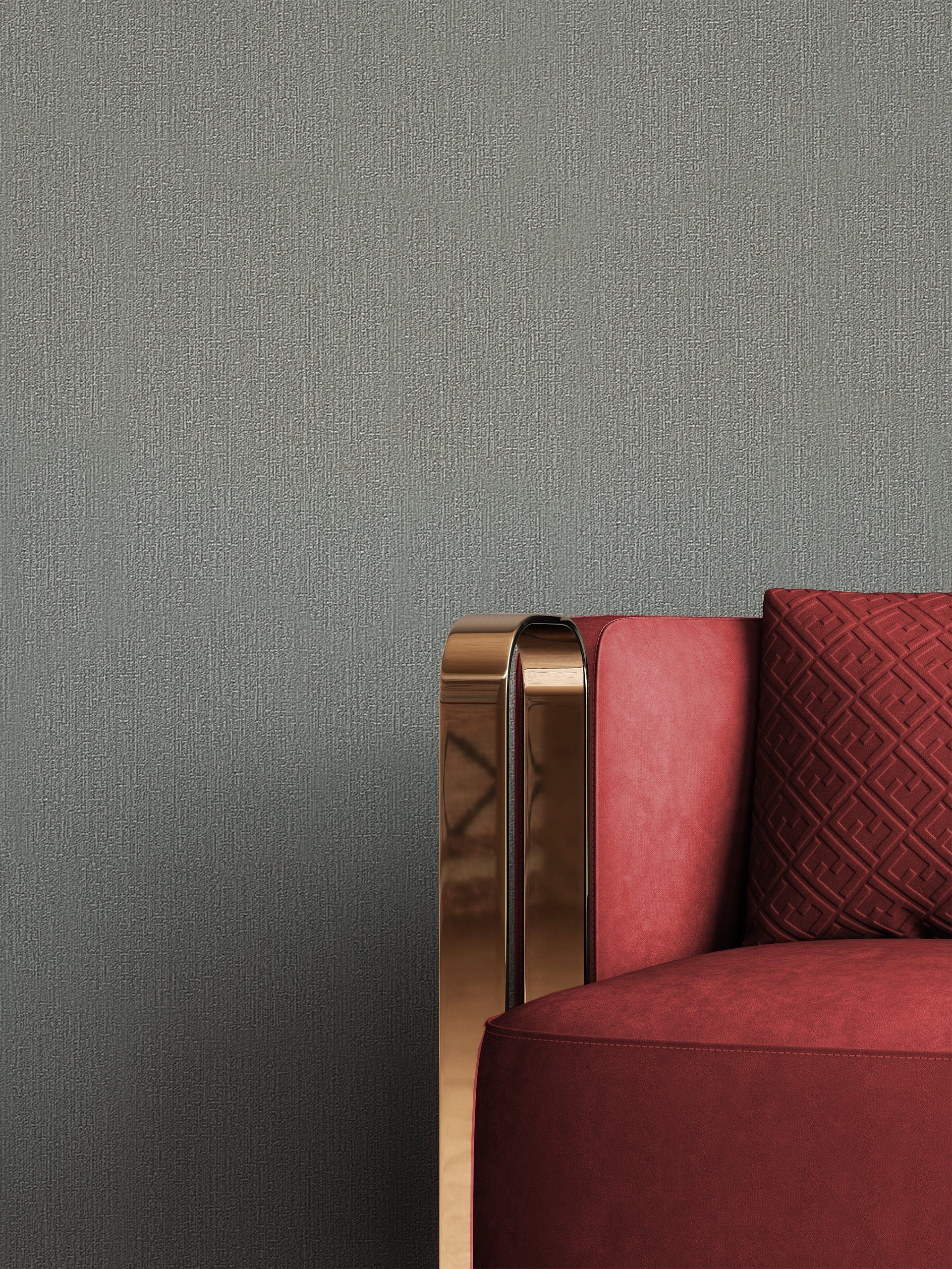 Newroom Vliestapete, Grau Tapete Uni Überbreite - Unitapete XXL Modern  Einfarbig Textur für Wohnzimmer Schlafzimmer Flur