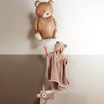 Erwin Müller Kinderbademantel Kinder-Poncho "Bär", Rückenlänge: 50 cm, Frottier, mit Kapuze, default, Walk-Frottier Tiermotive: Bär