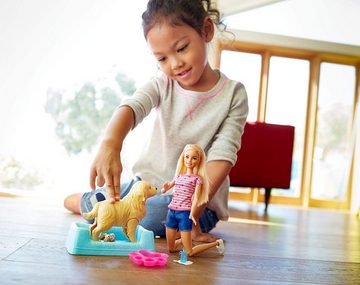 Mattel® Anziehpuppe Mattel Barbie FDD43 - Hundemama, Welpen und Puppe