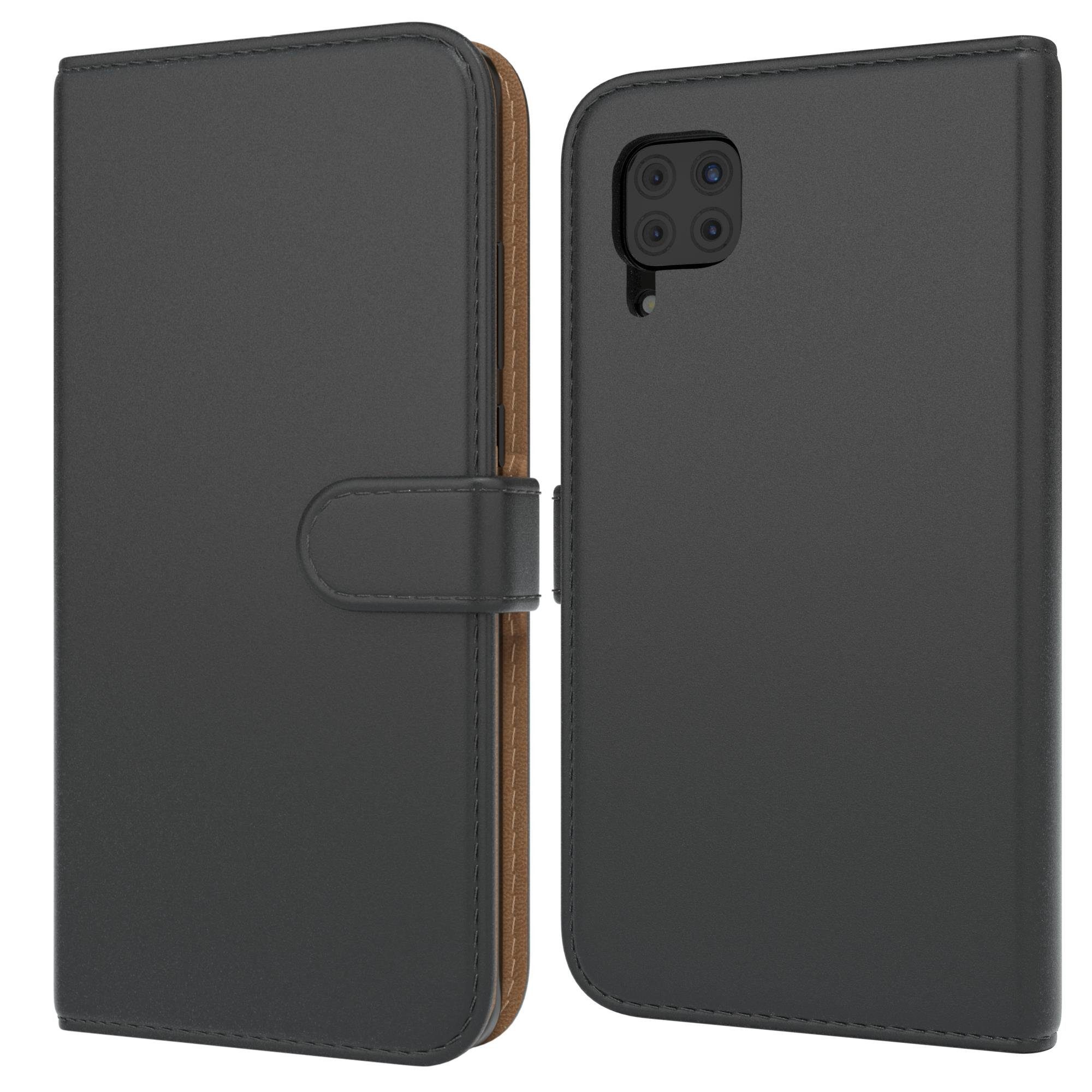 EAZY CASE Handyhülle Uni Bookstyle für Huawei P40 Lite 6,4 Zoll, Schutzhülle mit Standfunktion Kartenfach Handytasche aufklappbar Etui