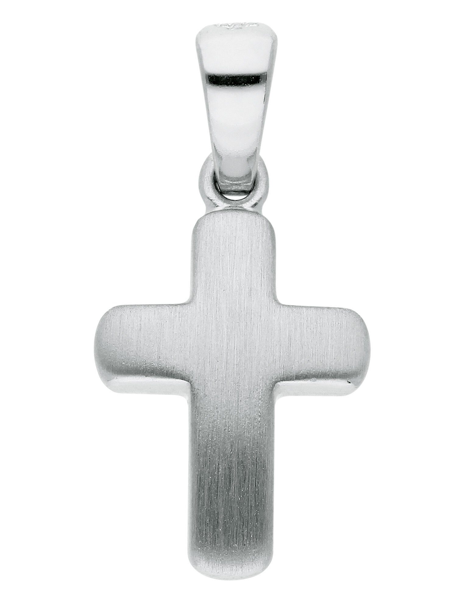 Adelia´s Kettenanhänger 925 Silber Kreuz Anhänger, Silberschmuck für Damen  & Herren, Maße - Breite 8,5 mm - Höhe 11,2 mm | Kettenanhänger