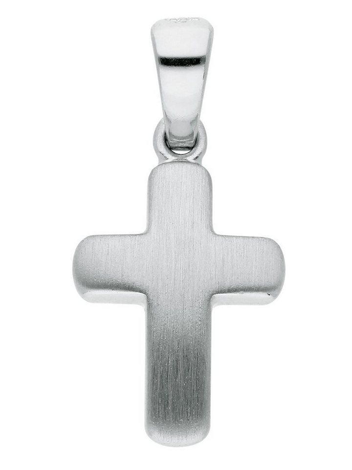 Adelia´s Kettenanhänger 925 Silber Kreuz Anhänger, Silberschmuck für Damen  & Herren, Maße - Breite 8,5 mm - Höhe 11,2 mm