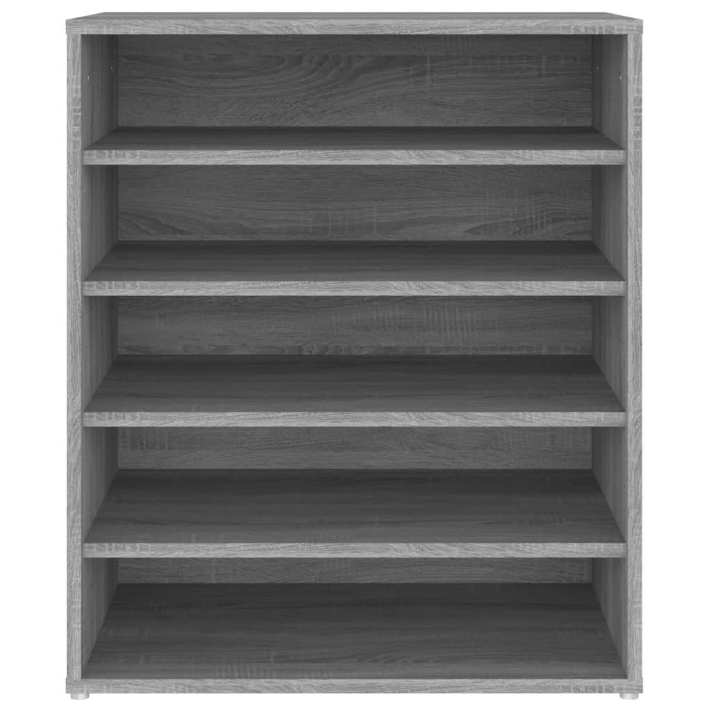 furnicato Holzwerkstoff Grau Schuhschrank 60x35x70 Sonoma cm