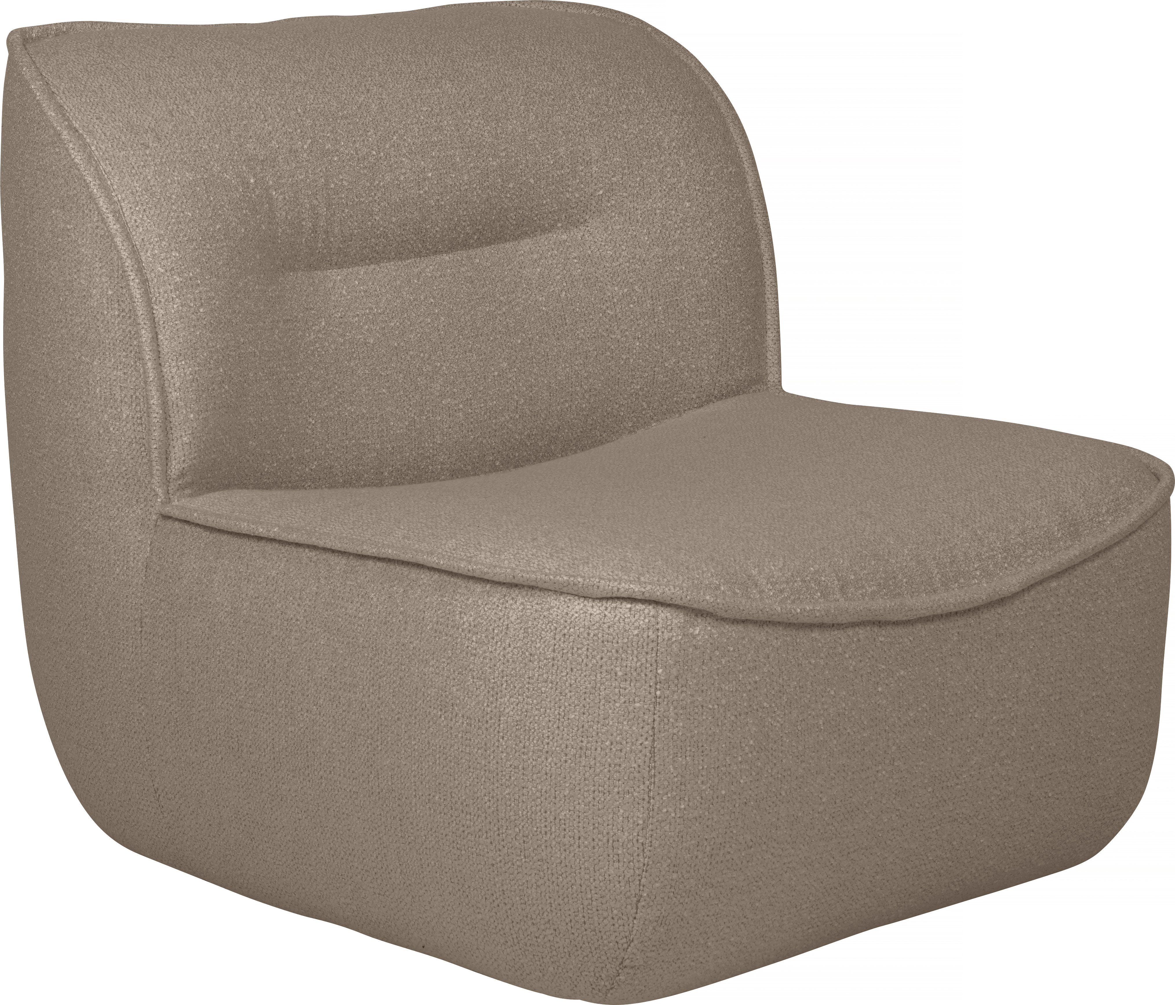 furninova Loungesessel Gorm, Drehfunktion und im skandinavischen Spezialnaht, attraktiver Design beige