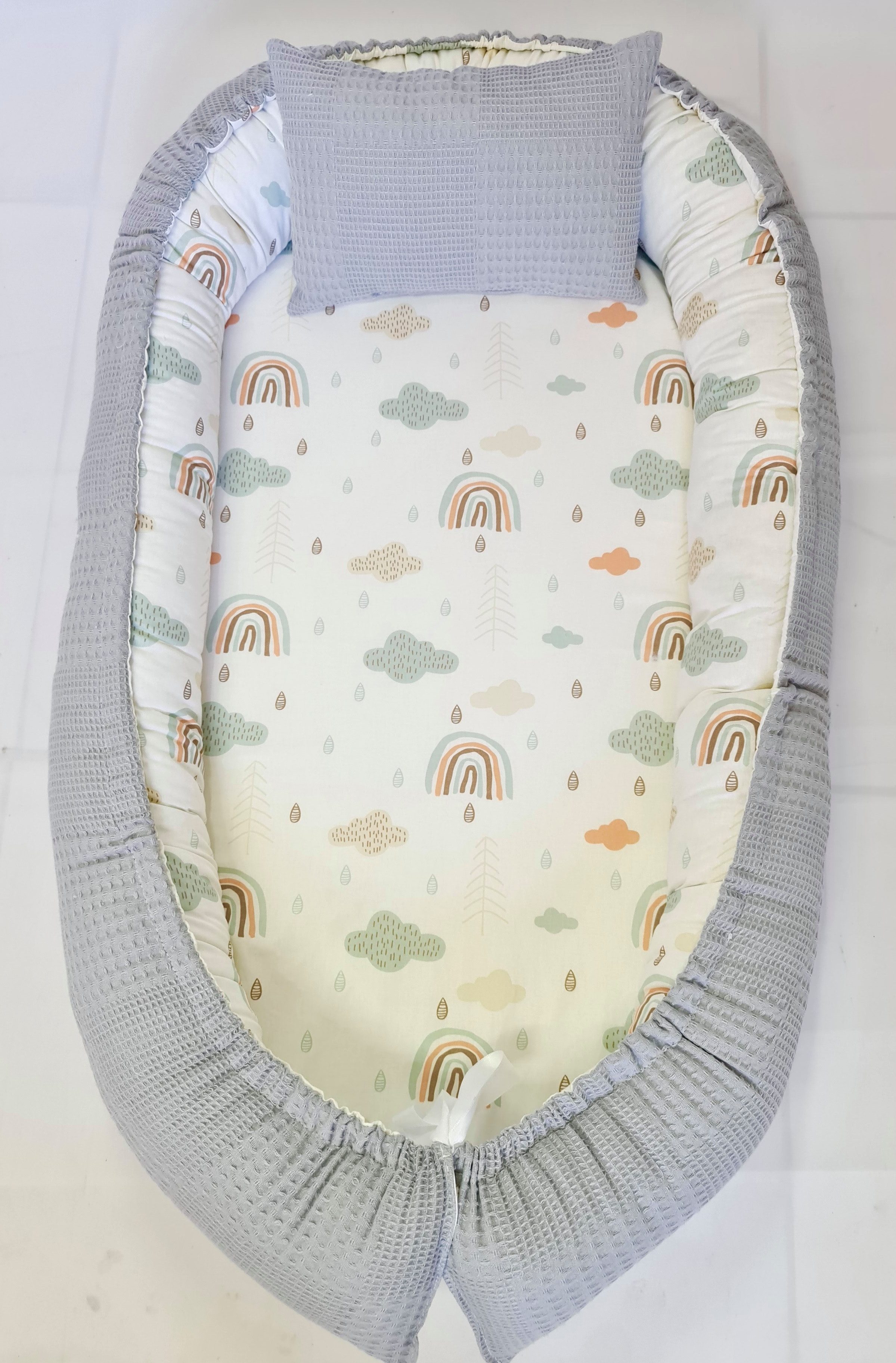 Baby Fancyroom Bettnestchen Babynest mit XL Liegefläche dicke Matratze 100% Baumwolle Babynestchen, (Babycocoon Reisebett Nestchen Kuschelnest, Neugeborene Erstausstattung), XL Liegefläche