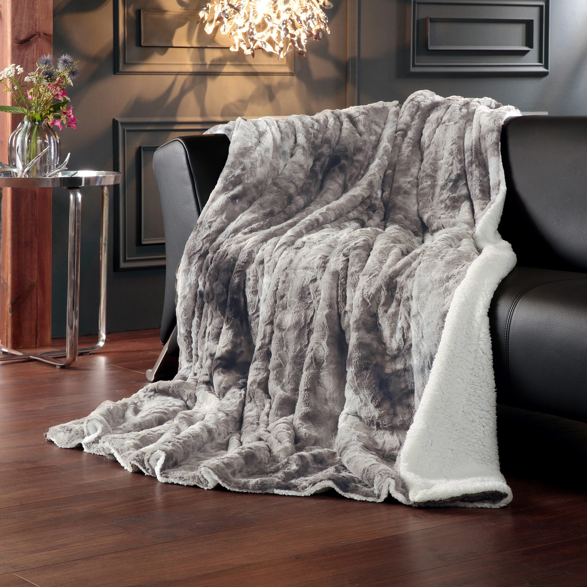 Wohndecke Luxus Kingston XXL, Delindo Lifestyle, XXL Kuscheldecke fürs Sofa günstig online kaufen