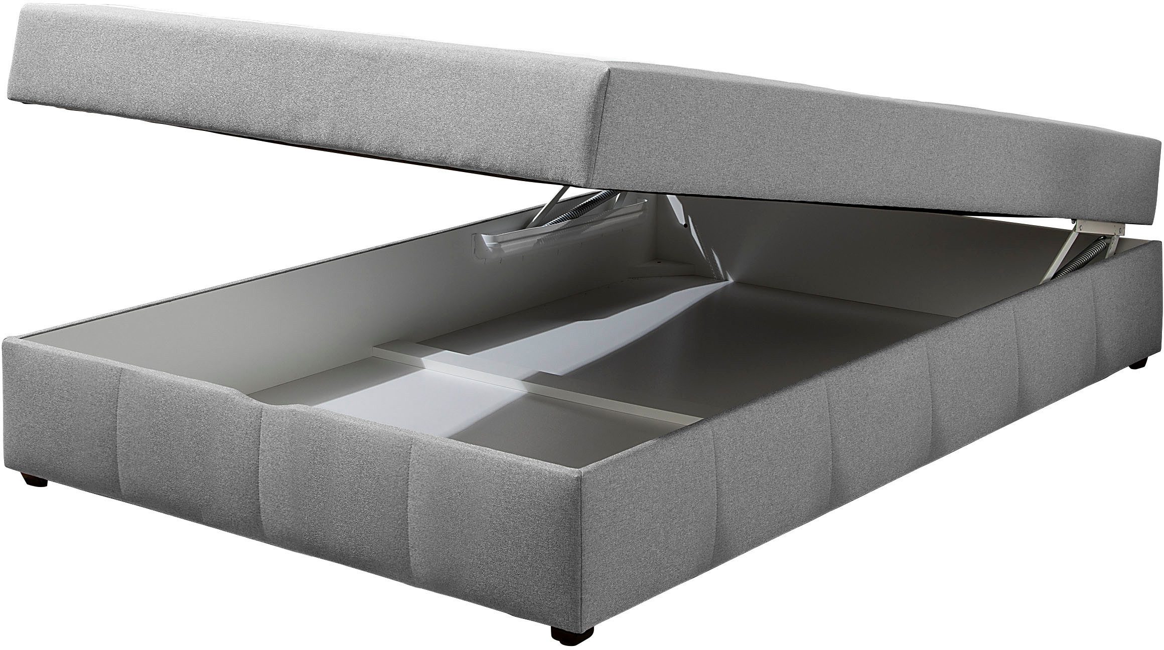 Home affaire Boxbett Niemes inkl. Bettkasten und Topper, auch in Überlänge erhältlich, Boxbett ohne Kopfteil, inkl. Topper – Bild 5 von 5
