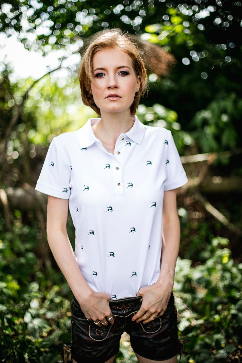 OS Trachten Poloshirt Qimira Tailliert