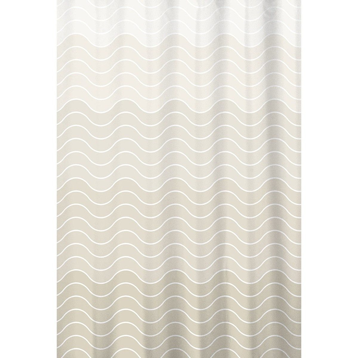 Euroshowers GmbH Duschvorhang Sinus 180 × 200 cm Polyester mit 12 Ringen Breite 180 cm