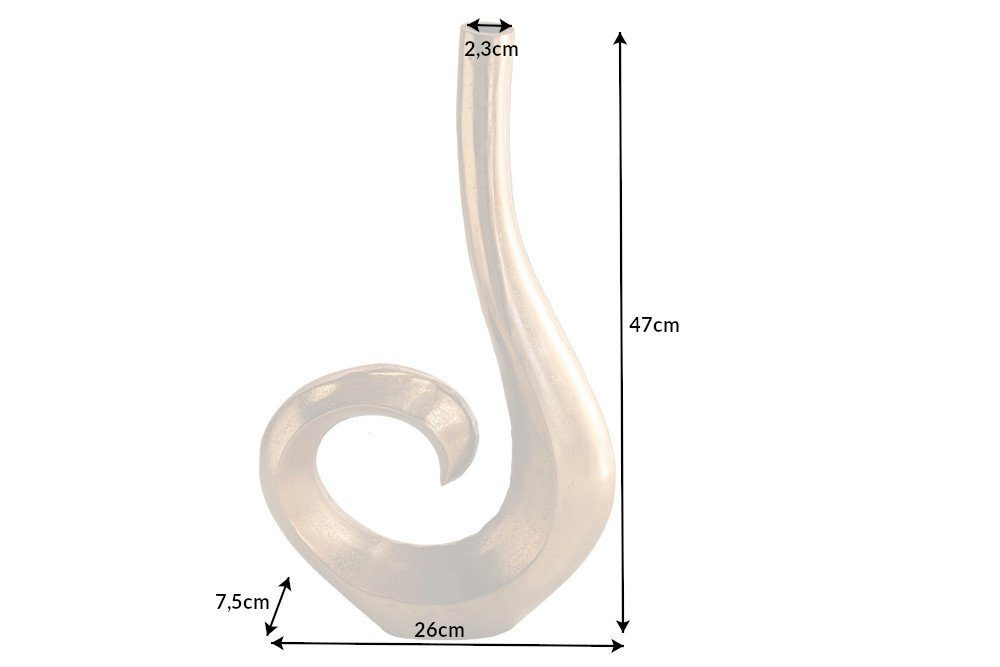 riess-ambiente Dekovase WAVE 47cm gold (Einzelartikel, 1 St), Wohnzimmer · Dekoration · groß · Tisch · Metall. € 34,95