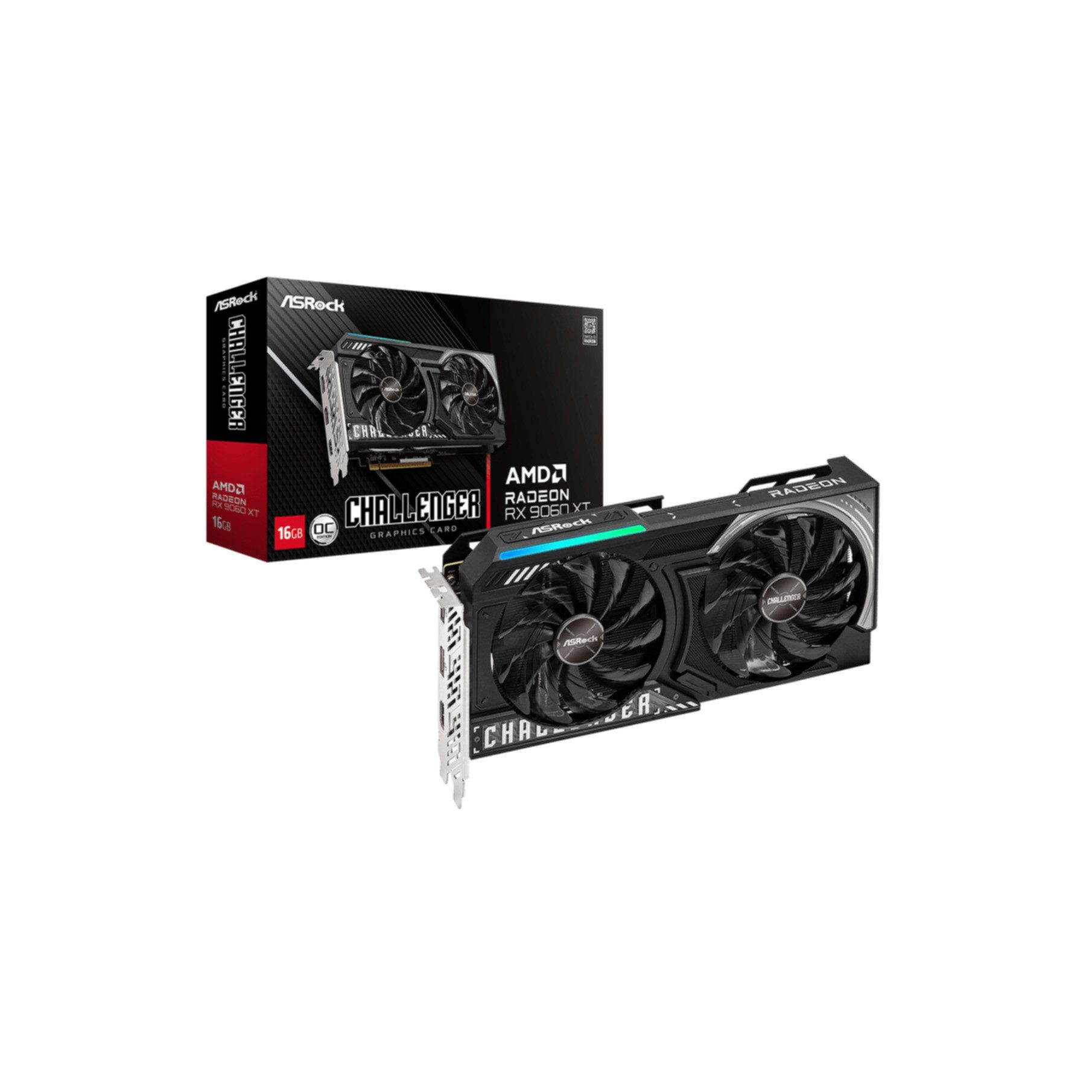 Asrock AMD Radeon RX 9060 XT Challenger 16GB OC Grafikkarte