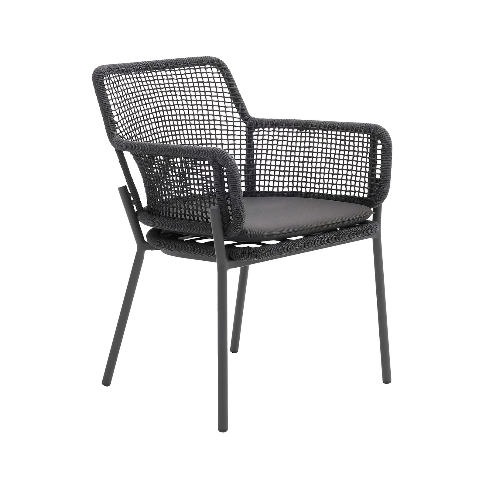 Interliving Gartenstuhl 7002, UV-beständig, wetterbeständig, mit Armlehnen, rostfrei