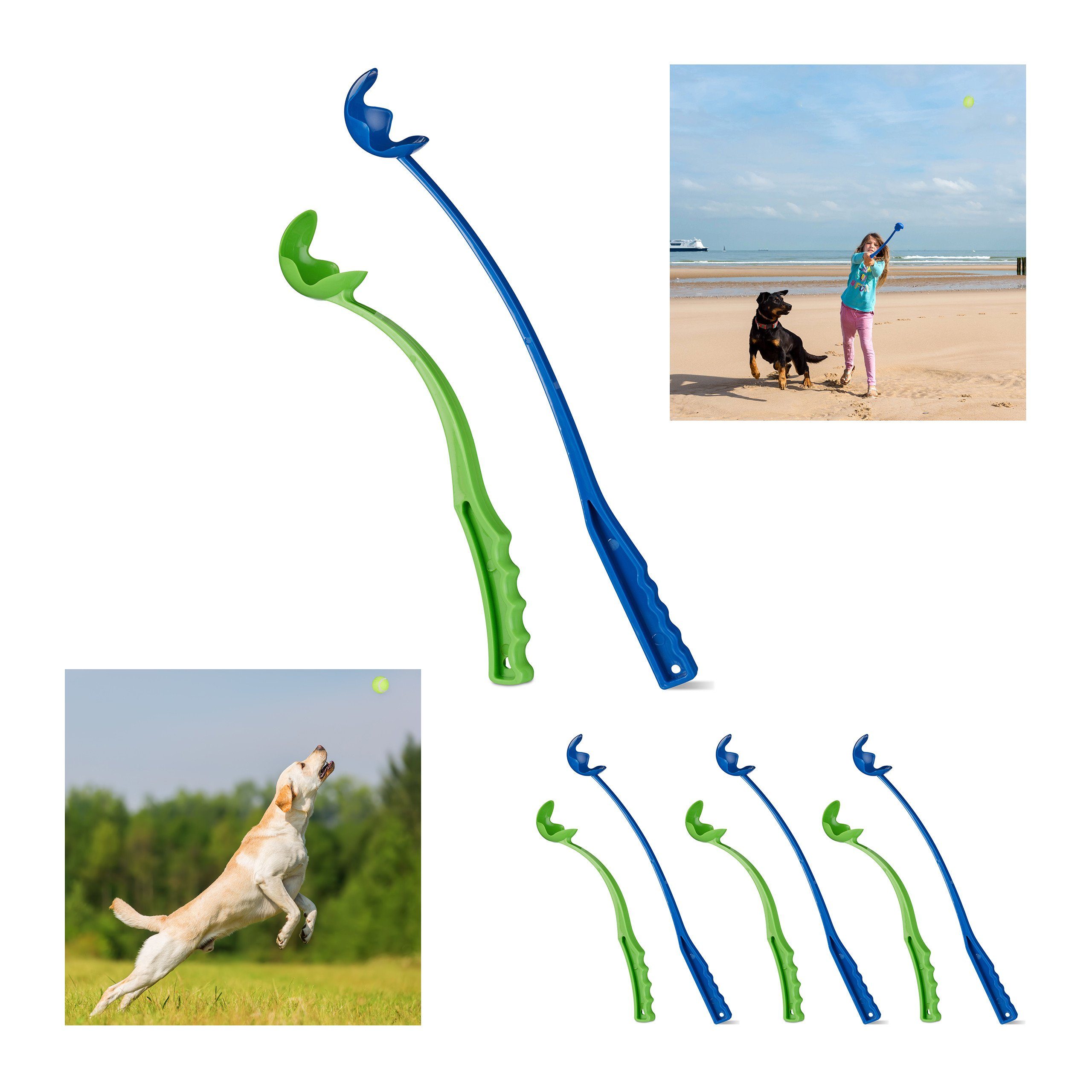 Ballschleuder 8 x Ballschleuder für Hunde
