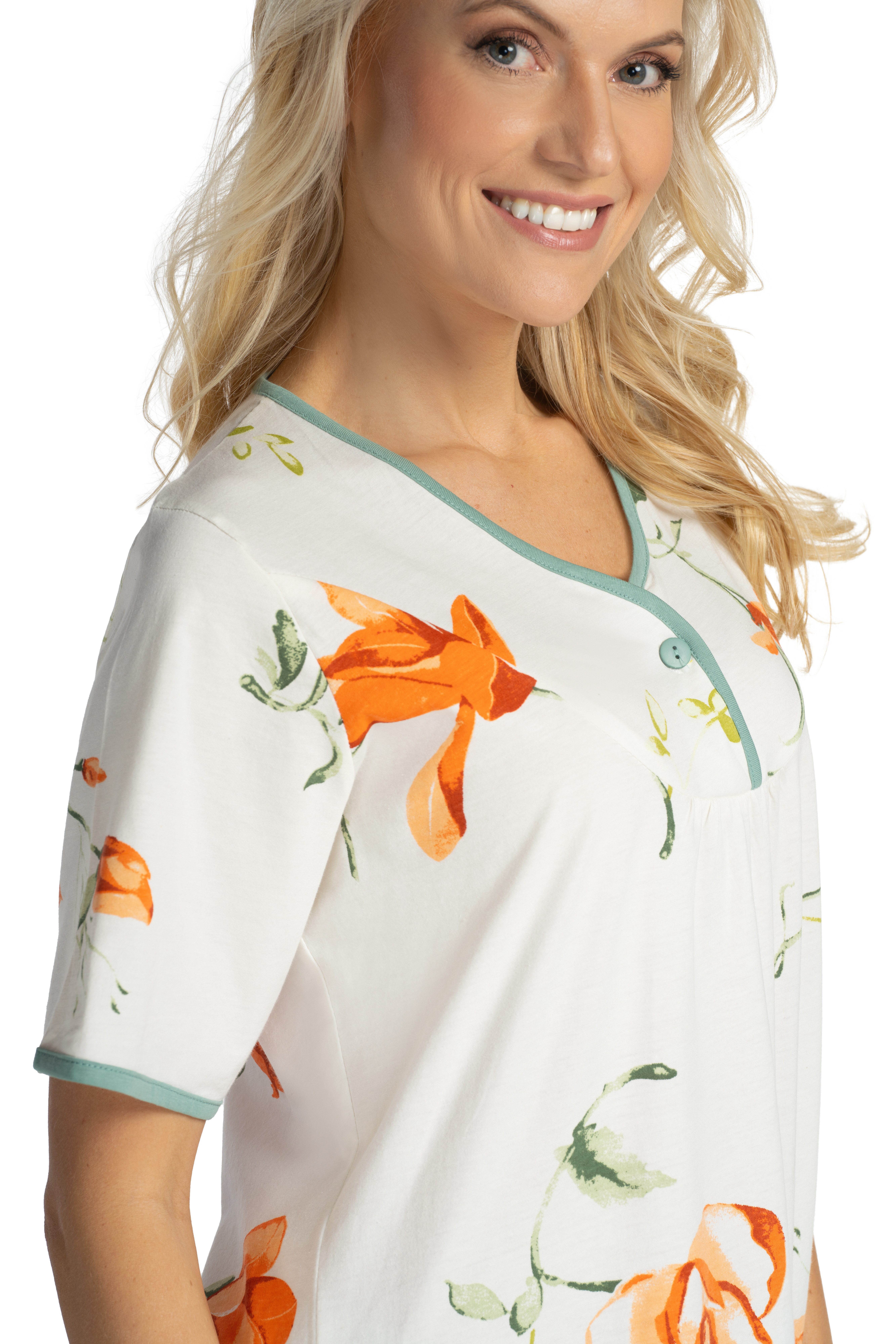 Consult-Tex Nachthemd Doppelpack Kurzarm Nachthemd (Set, 2-tlg., 2er-Pack) bequem zu Tragen