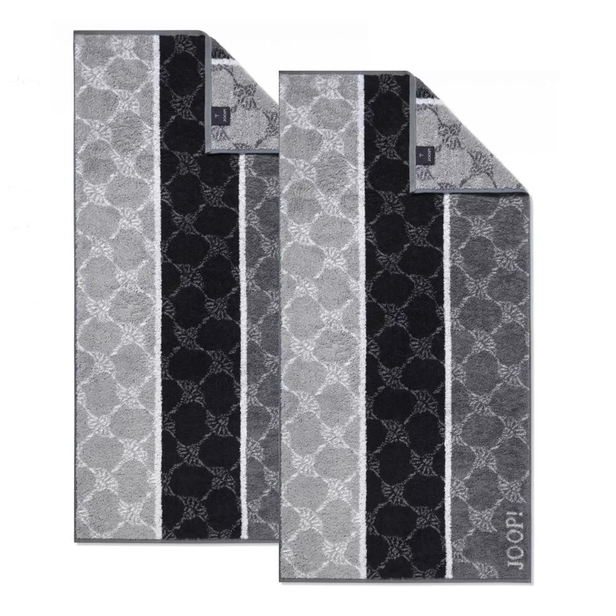 JOOP! Handtuch 2 Stück Joop! Handtuch 1657-97 Cornflower Stripes Schwarz 50 günstig online kaufen