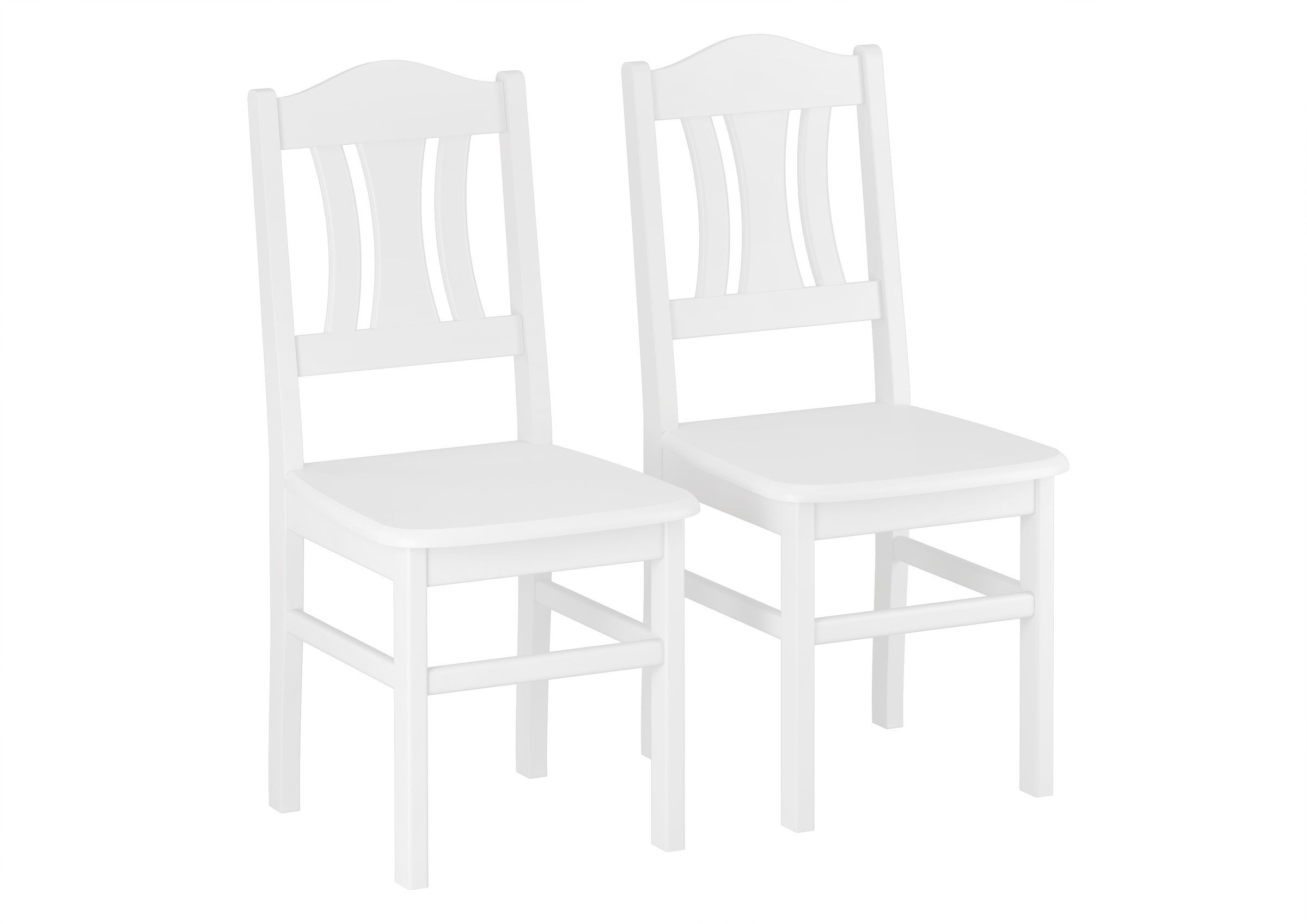 ERST-HOLZ Esszimmerstuhl Küchenstuhl Massivholzstuhl Weiß Einzel- oder Dopp günstig online kaufen